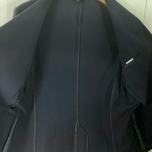 NWT BROOKS BROTHERS Jacket Blazer Sport-Coat 
 L Navy Gold-Button Cotton Unlined - Picture 8 of 15